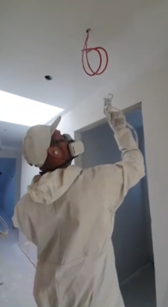 Commercial Warehouse Interior Spray Painting